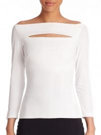 Chiara Boni La Petite Robe - Katy Slit-Front Top at Saks Fifth Avenue